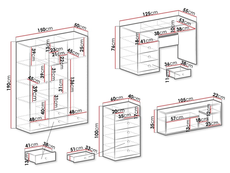 Elvaren Møbelsæt til Kontor - Møbler - Møbelsæt - Møbelgruppe til kontor