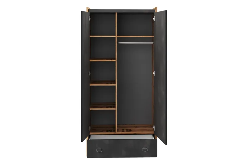 Evorana Møbelsæt til Soveværelse - Brun/Mørkegrå - Møbler - Møbelsæt - Møbelsæt til soveværelse