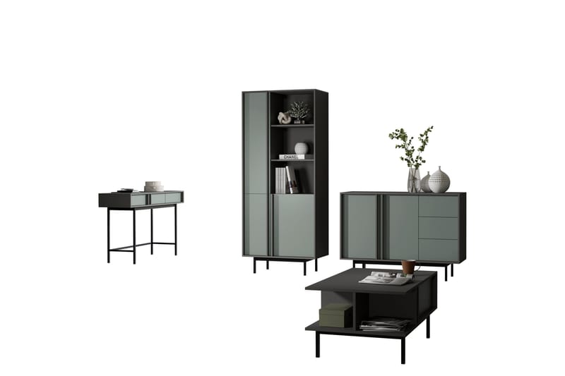 Farshiansk Møbelsæt Til Stuen - Grå - Møbler - Møbelsæt - Møbelsæt til stuen