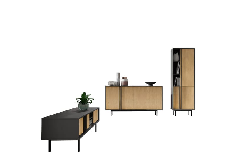 Farshiansk Møbelsæt Til Stuen, Grå/Brun