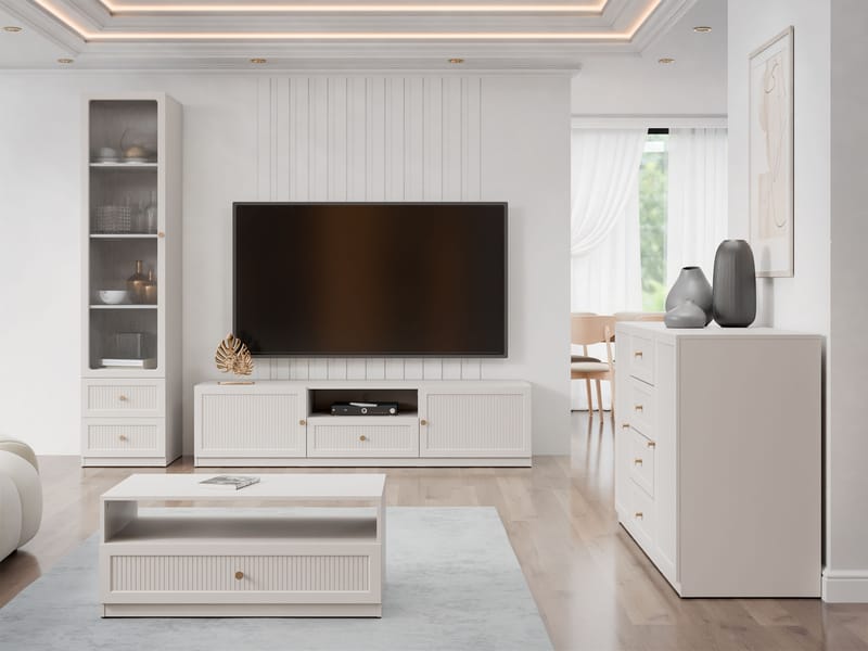 Fayric Møbelsæt til stue - Beige - Møbler - Møbelsæt - Møbelsæt til stuen