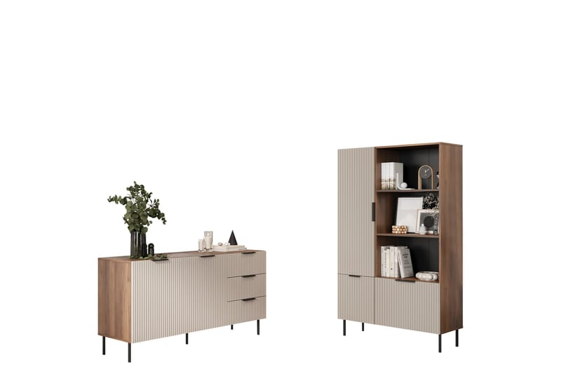 Fiesta Møbelsæt Til Stuen, Brun/Beige