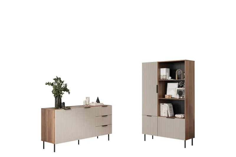 Fiesta Møbelsæt Til Stuen, Brun/Beige