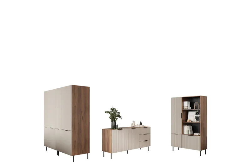 Fiesta Møbelsæt Til Stuen, Sort/Brun