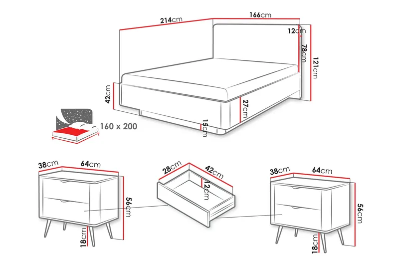 Forba Møbelsæt til Soveværelse - Beige - Møbler - Møbelsæt - Møbelsæt til soveværelse
