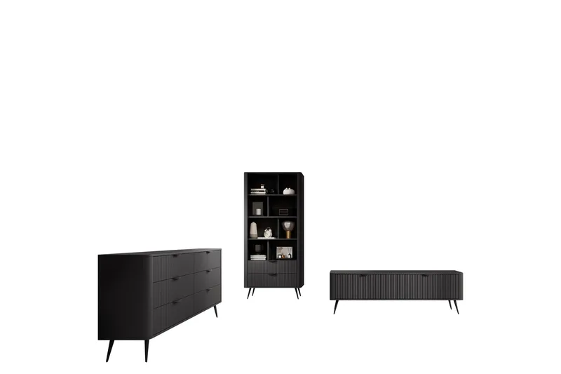 Forba Møbelsæt til Stue - Sort - Møbler - Møbelsæt - Møbelsæt til stuen
