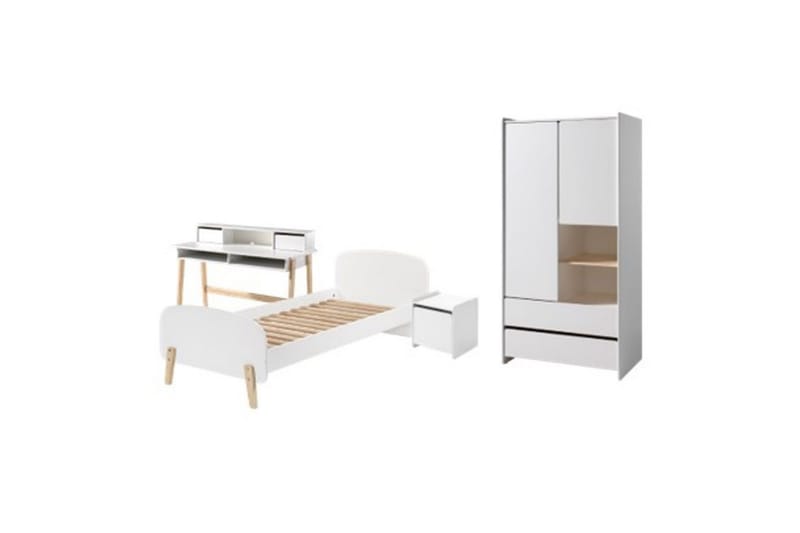 Garderobe med Seng Natbord Skrivebord Kiddy, undefined
