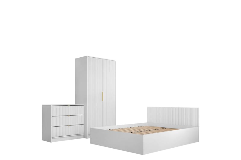 Gudelia Møbelsæt Til Soveværelse, Hvid