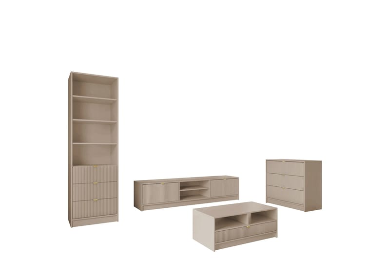 Gudelia Møbelsæt Til Stue, Beige