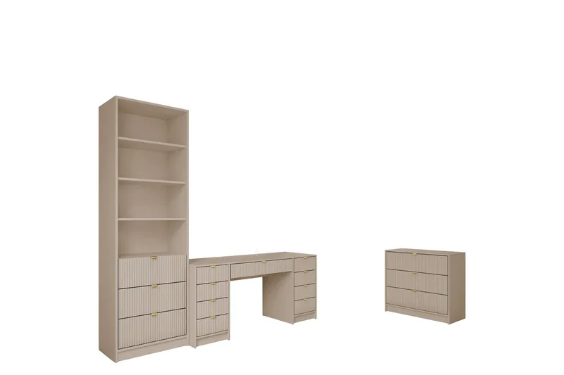 Gudelia Møbelsæt Til Stue, Beige