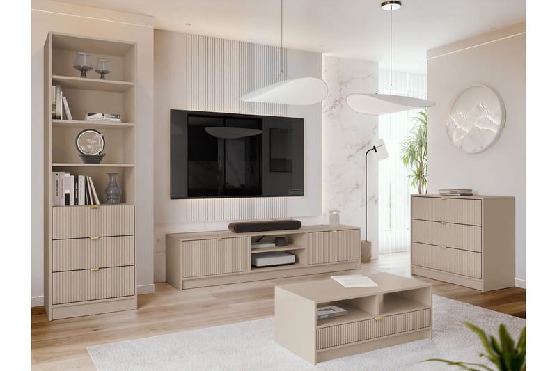 Gudelia Møbelsæt Til Stue - Beige - Møbler - Møbelsæt - Møbelsæt til stuen