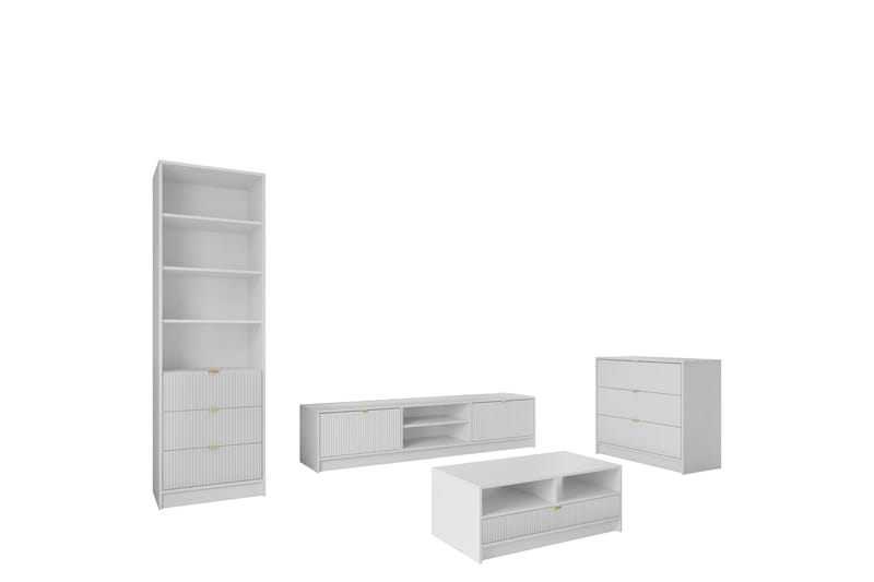 Gudelia Møbelsæt Til Stue, Hvid