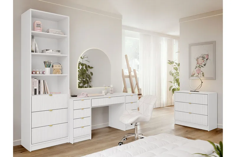 Gudelia Møbelsæt Til Stue - Hvid - Møbler - Møbelsæt - Møbelsæt til stuen