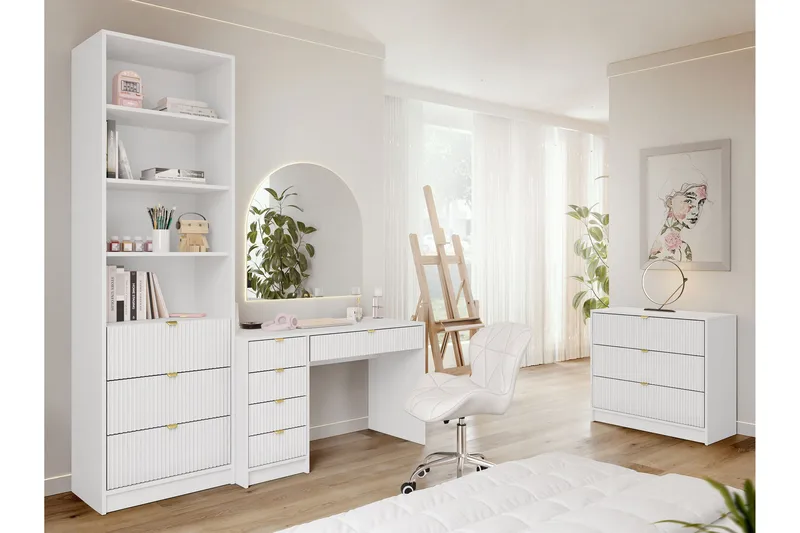 Gudelia Møbelsæt Til Stue - Hvid - Møbler - Møbelsæt - Møbelsæt til stuen