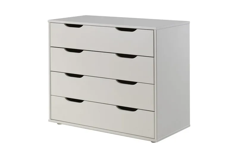 Halvhøj seng med skrivebord, fireskabs skab, hængende hylde og tos dørs skab Pino - Møbler - Møbelsæt - Møbelsæt til soveværelse