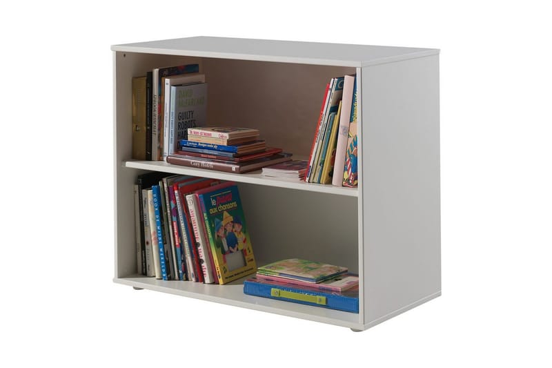 Halvhøj seng med skrivebord, reol, tos dørs skab og hængende hylde Pino - Møbler - Børnemøbler - Børnemøbelsæt