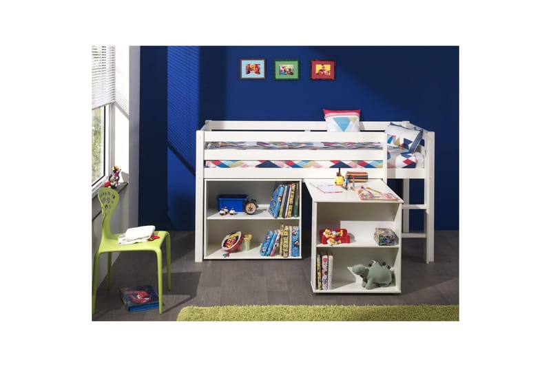 Halvhøj seng med skrivebords-kommode Pino - Møbler - Møbelsæt - Møbelsæt til soveværelse