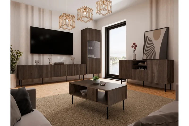 Hammarstrand TV Møbelpakke Stue - Valnød - Møbler - Møbelsæt - Møbelsæt til stuen