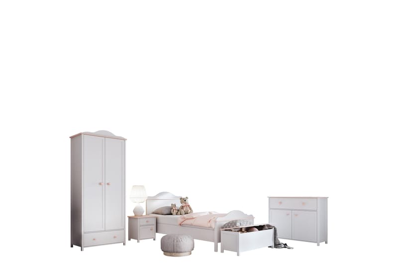 Hilts Møbelsæt til Soveværelse, Brun/Beige