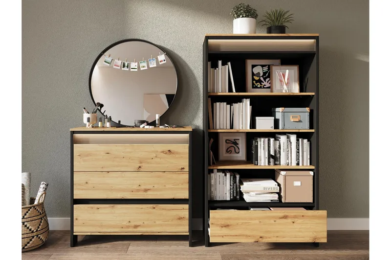 Huddinge Møbelsæt til Stue - Brun/Sort - Møbler - Møbelsæt - Møbelsæt til stuen