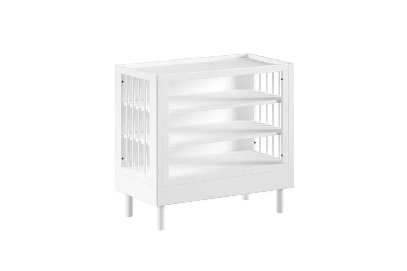 Juniorseng med omklædningsenhed-garderobe Forrest Hvid Bøg - Hvid Bøg - Møbler - Børnemøbler - Børnemøbelsæt