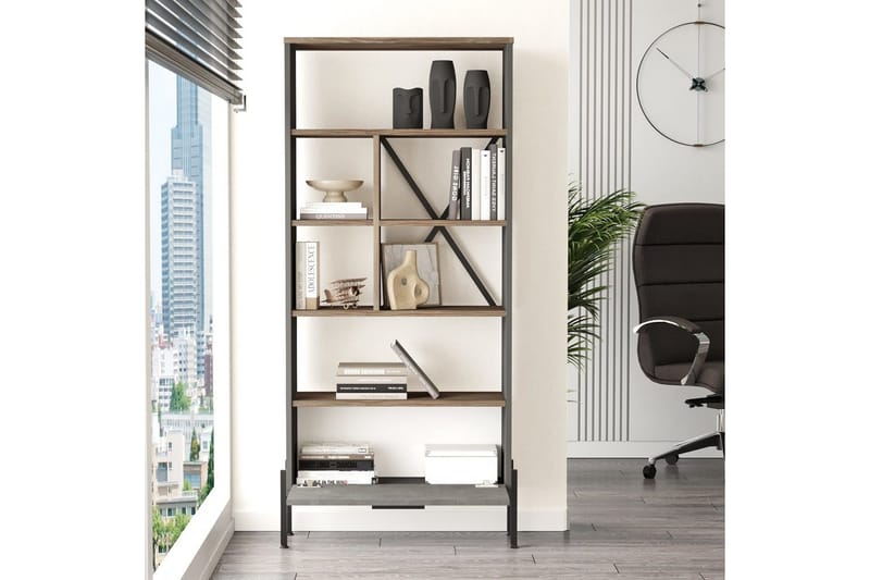 Kontormøbel Sæt Enor 9 Sølv / Antracit - Sølv/Antracit - Møbler - Møbelsæt - Møbelgruppe til kontor