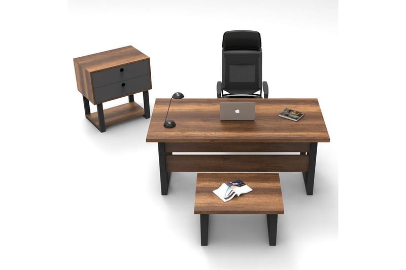 Kontormøbel Sæt Mono 08 Barok / Antracit - Antracit - Møbler - Møbelsæt - Møbelgruppe til kontor