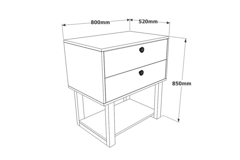Kontormøbel Sæt Mono 09 Barok / Antracit - Natur/Kulgrå - Møbler - Møbelsæt - Møbelgruppe til kontor