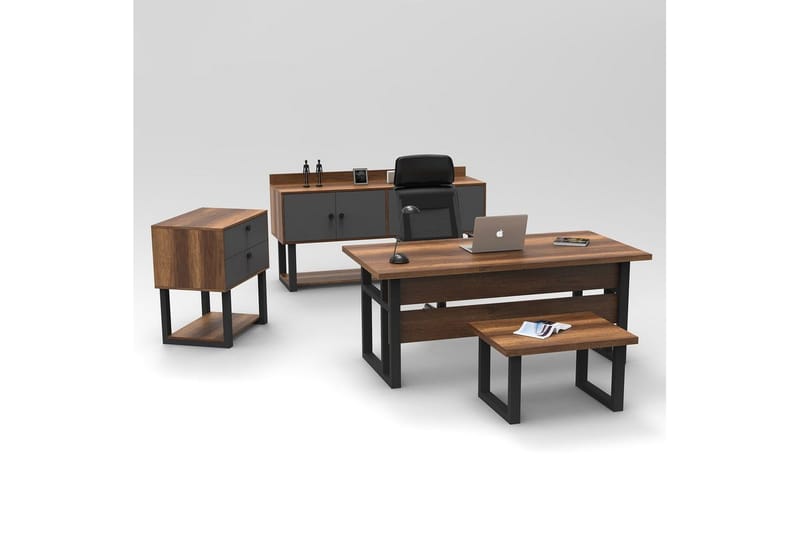 Kontormøbel Sæt Mono 09 Barok / Antracit - Natur/Kulgrå - Møbler - Møbelsæt - Møbelgruppe til kontor