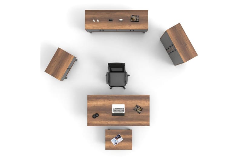 Kontormøbel Sæt Mono 11 Barok / Antracit - Antracit - Møbler - Møbelsæt - Møbelgruppe til kontor