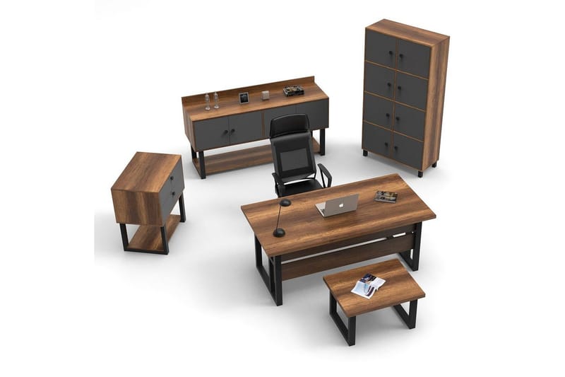 Kontormøbel Sæt Mono 11 Barok / Antracit, Antracit