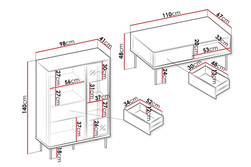 Levisa Møbelsæt til Stue - Kashmir - Møbler - Møbelsæt - Møbelsæt til stuen