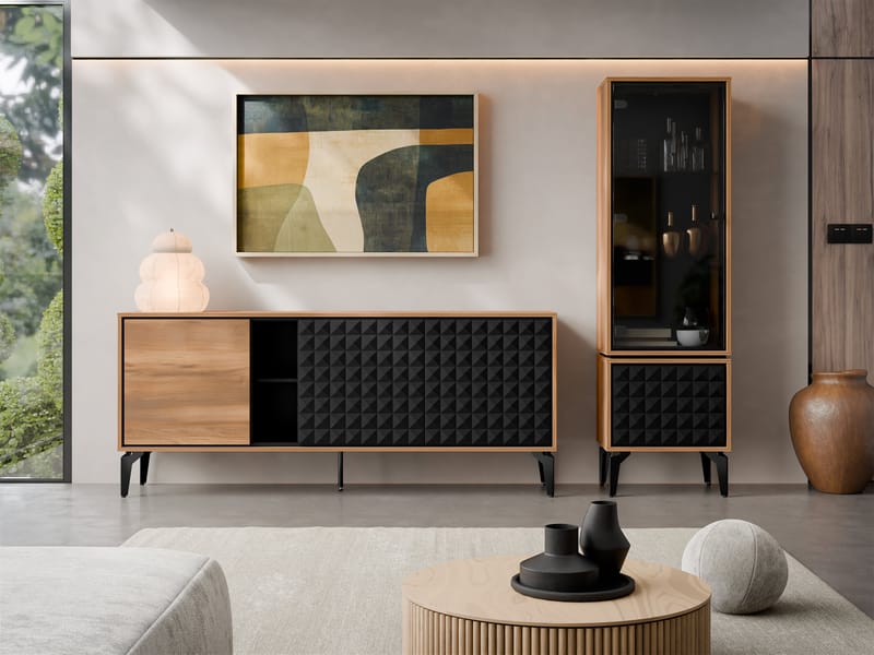 Lorvenn Møbelsæt til stue - Brun/Sort - Møbler - Møbelsæt - Møbelsæt til stuen