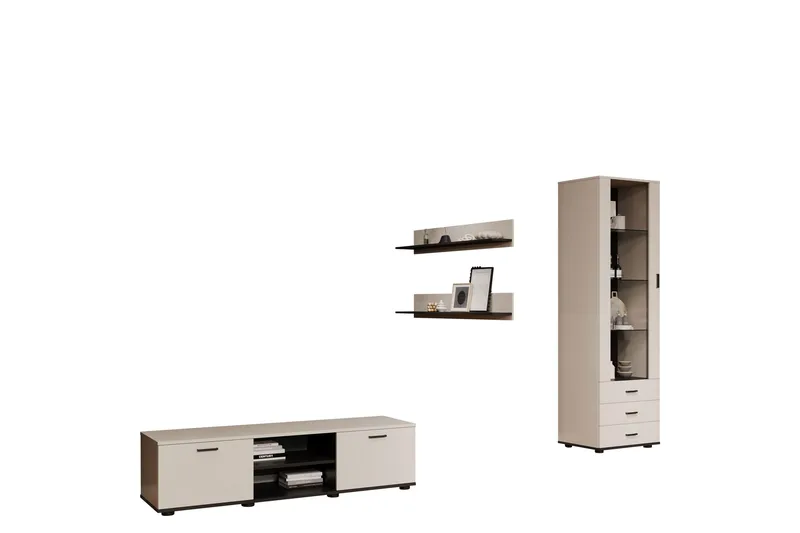 Lyrosen Møbelsæt Til Stue, Beige