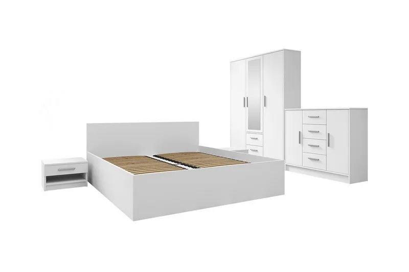 Kintore Møbelset til Soveværelse, Hvid
