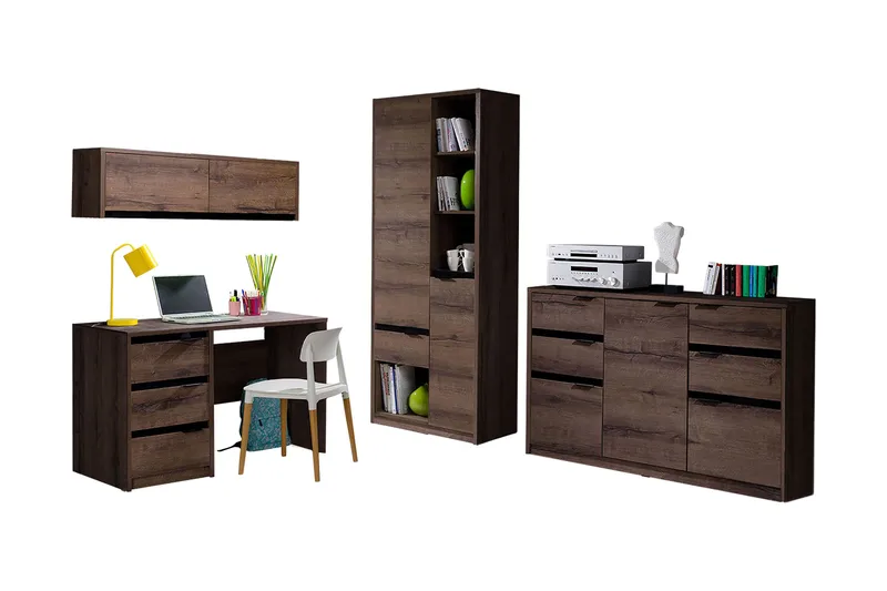 Najera Soveværelsessæt Barn - Hvid - Møbler - Møbelsæt - Møbelsæt til soveværelse