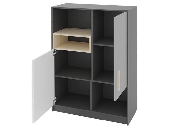 Pok soveværelse sæt børn - Grå / Hvid - Møbler - Møbelsæt - Møbelsæt til soveværelse