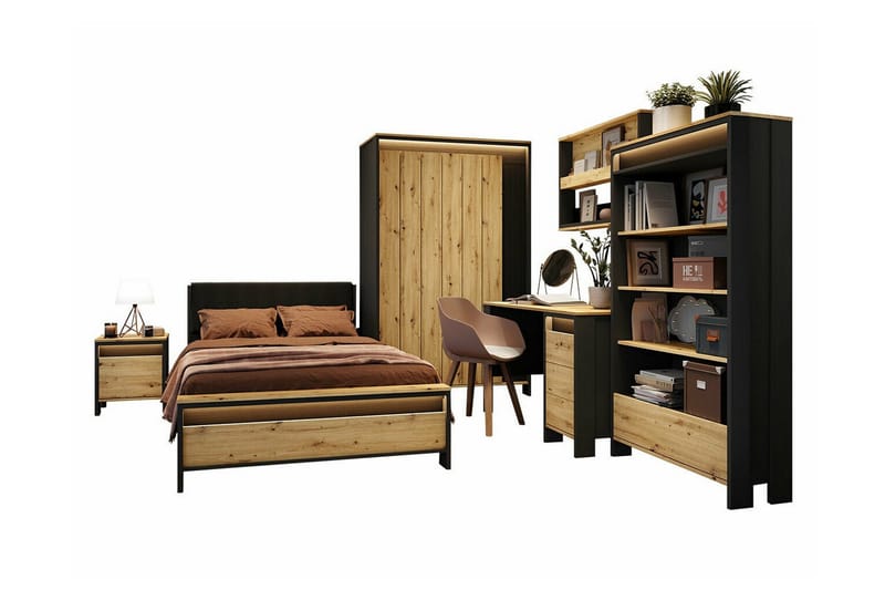 Rathmore Møbelsæt til Soveværelse, Sort