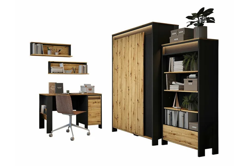 Rathmore Møbelsæt til Soveværelse, Sort