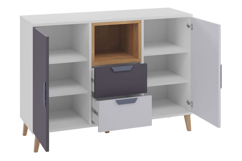 Sayuki Møbelsæt Til Soveværelse - Hvid/Grå - Møbler - Møbelsæt - Møbelsæt til soveværelse