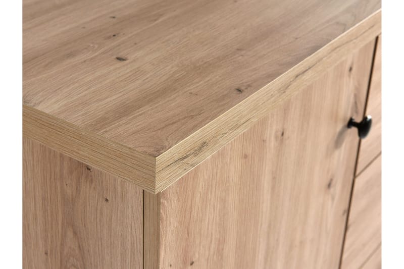 Aldbrough Møbelsæt til Komfurestue Hvid LED - Træ/Sort - Hus & renovering - Køkken & bad - Køkken & bryggers - Køkkenmøbler