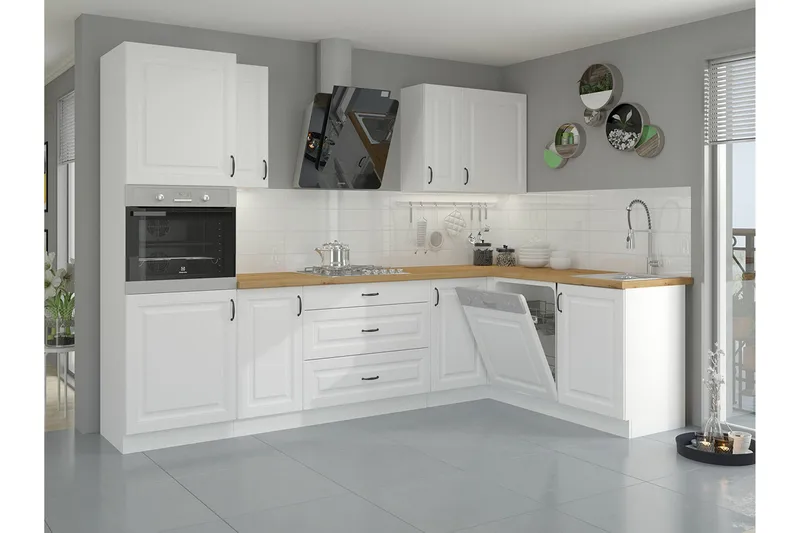 Templemore Möbelset För Kök & Matplats White - Møbler - Møbelsæt - Møbelsæt til køkken & spisestue