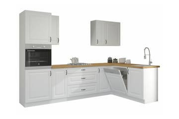 Templemore Möbelset För Kök & Matplats White/Wood - Møbler - Møbelsæt - Møbelsæt til køkken & spisestue