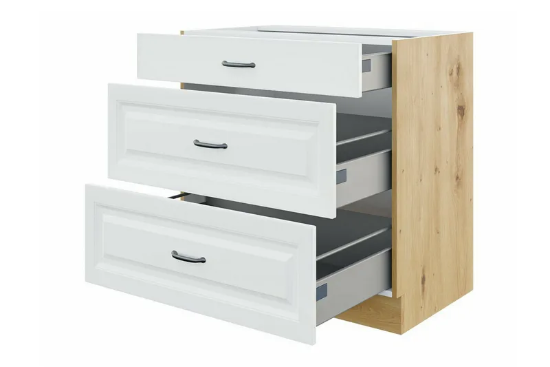 Templemore Möbelset För Kök & Matplats White/Wood - Møbler - Møbelsæt - Møbelsæt til køkken & spisestue