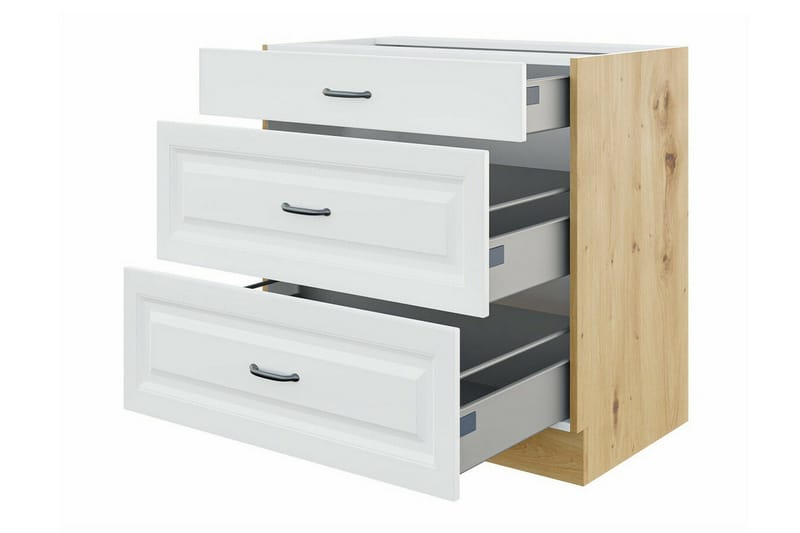 Templemore Möbelset För Kök & Matplats White/Wood - Møbler - Møbelsæt - Møbelsæt til køkken & spisestue