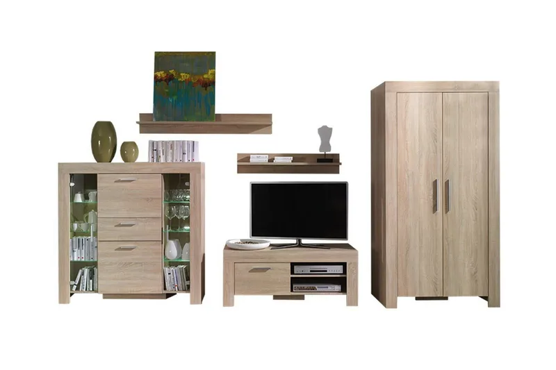 Aberfelt Møbelset til Stue, Brun