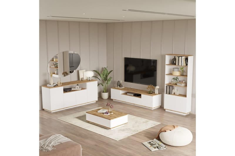 Anari Stuesæt - Hvid - Møbler - Møbelsæt - Møbelsæt til stuen
