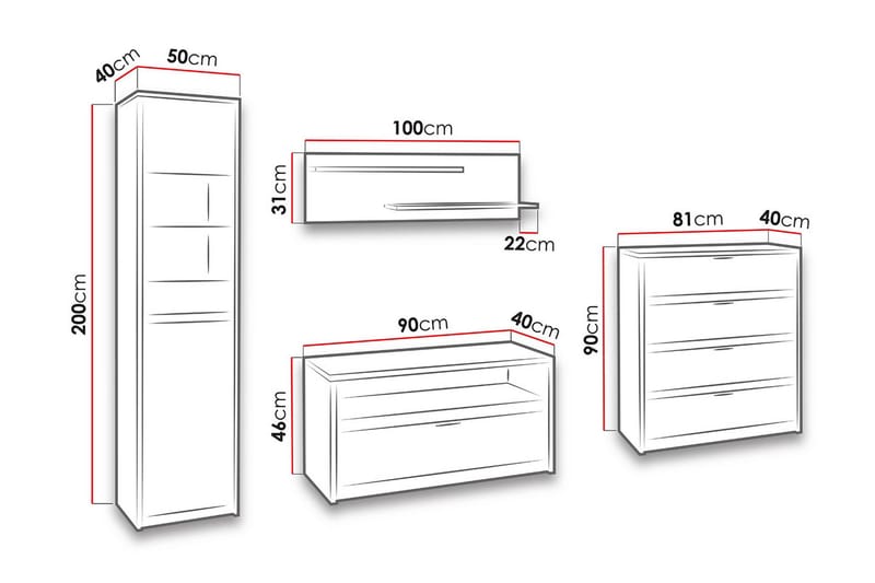 Denver stuesæt - Brun - Møbler - Møbelsæt - Møbelsæt til stuen