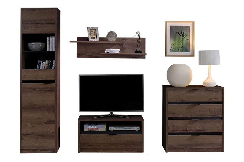 Denver stuesæt - Brun - Møbler - Møbelsæt - Møbelsæt til stuen