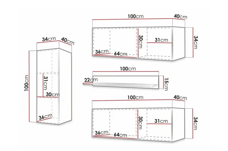 Dunvegan Möbelset För Vardagsrum Black - Møbler - Møbelsæt - Møbelsæt til stuen